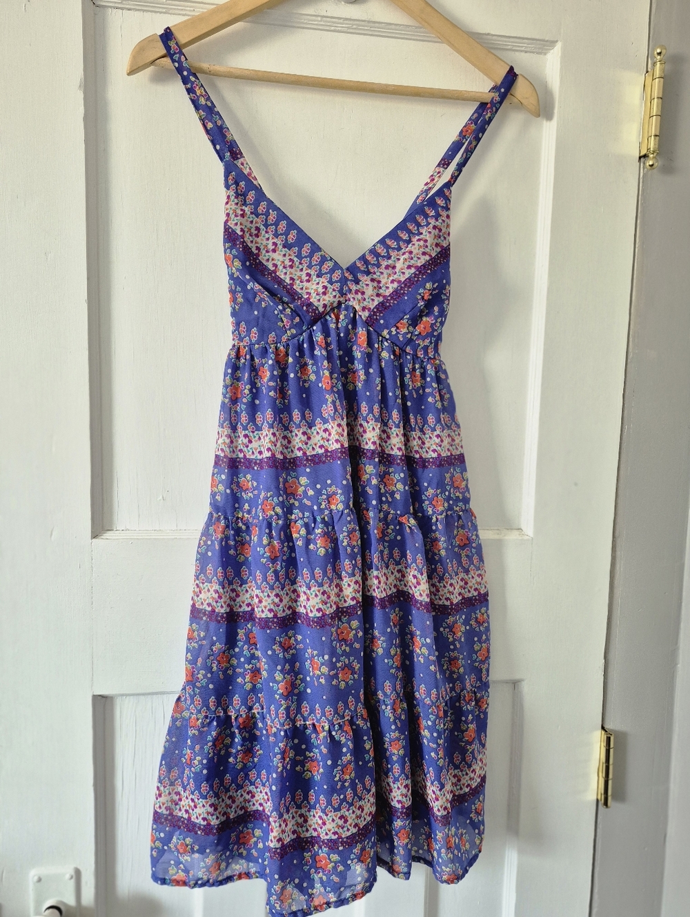 Vintage Y2K Mossimo Supply Co Floral TIered Babydoll Sundress Sz XS